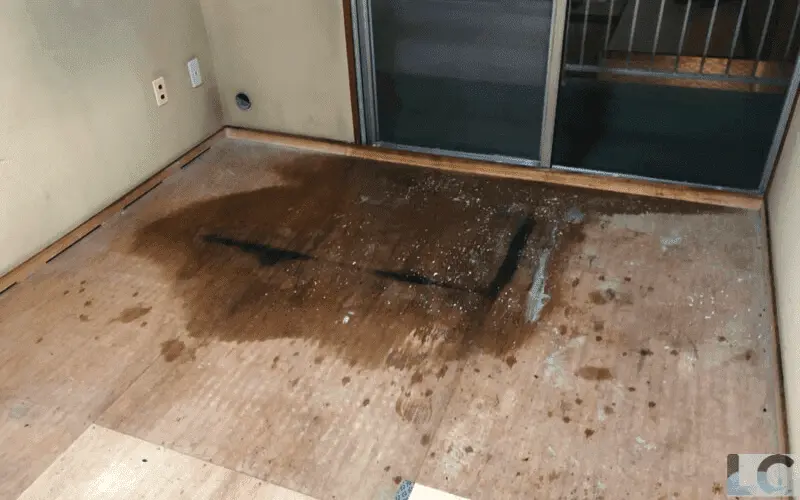まだ遺体の痕跡は残っているが、この現場はここまでの片付け作業で完了。